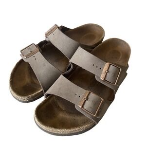 Birkenstock Arizona Kids Sandals EU 34 US 3 Brown Adjustable Straps Slides